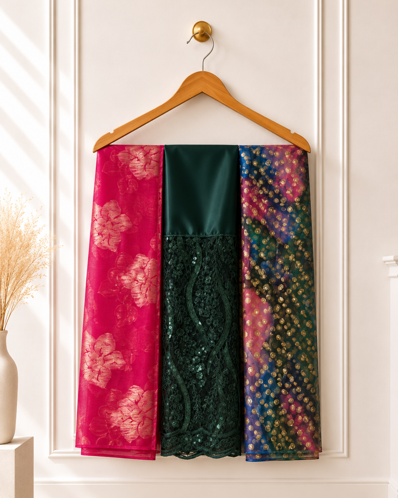 Emerald Fuchsia Fransawi Dirac Set
