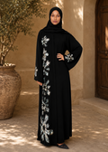 Midnight Bloom Abaya
