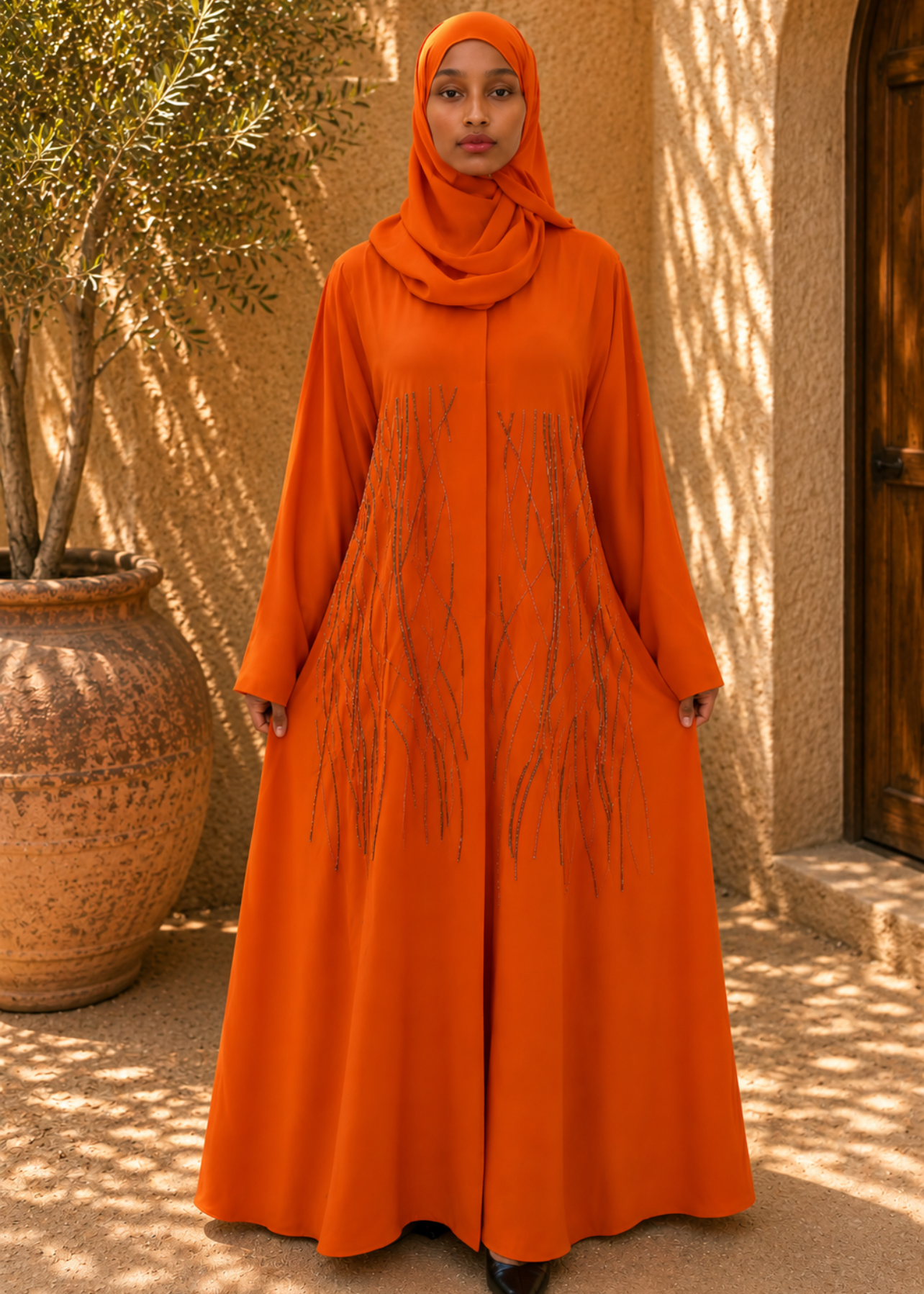 Amber Luxe Beaded Abaya