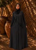 The Noir Blossom Abaya