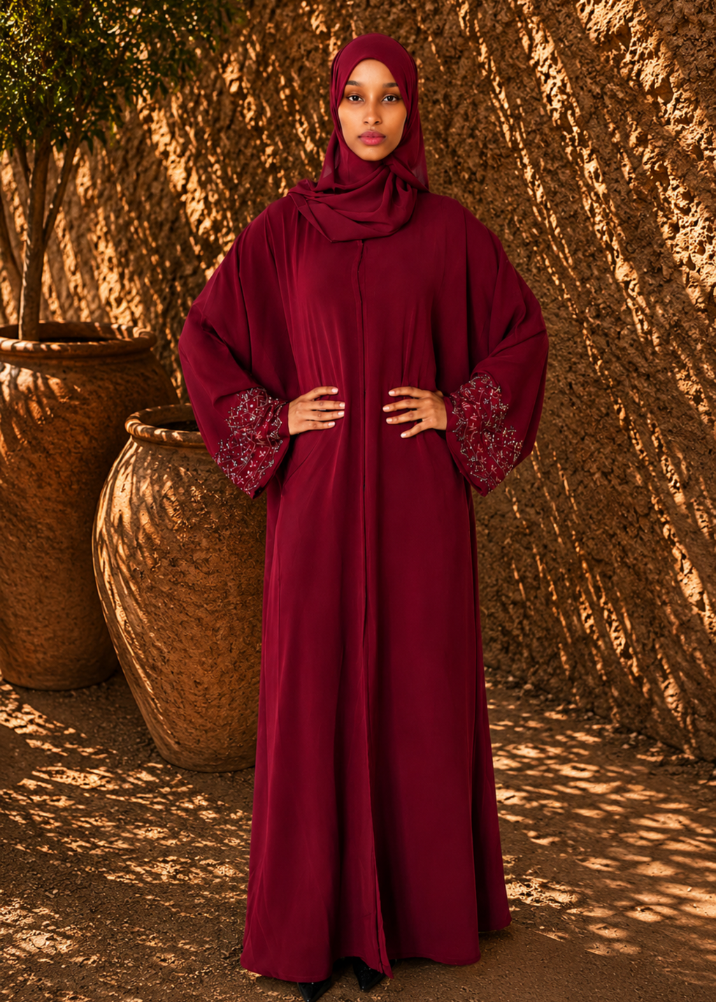 The Velvet Rose Abaya